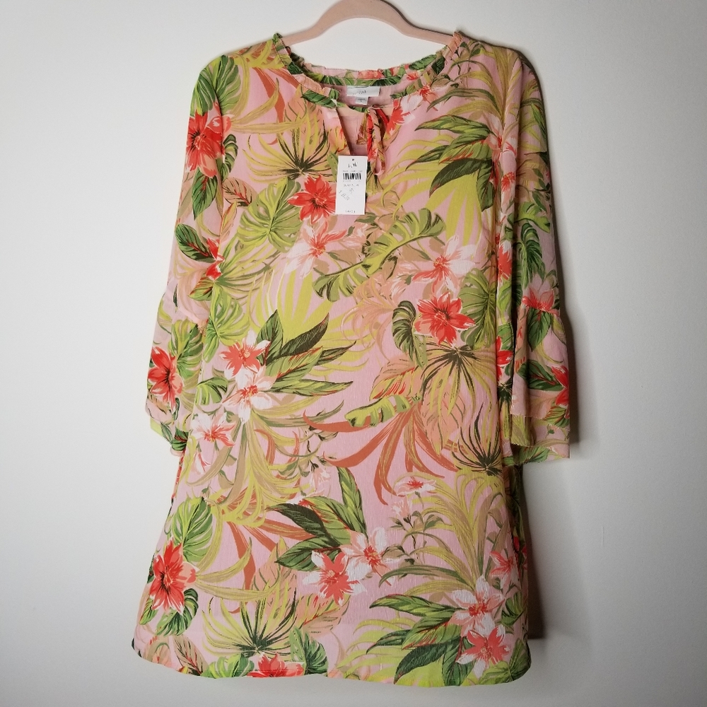 NWT J.Jill Tropical Tunic Top